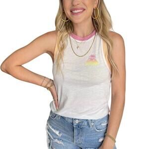 Wildfox Women's Miami Luna White Tank Top Medium NWT